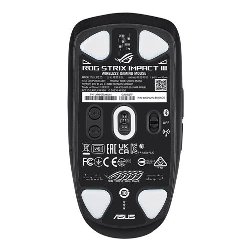 ASUS ROG Strix Impact III Wireless Gaming Mouse - Black — vista 4