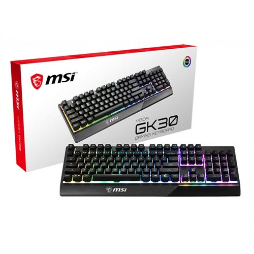 MSI VIGOR GK30 RGB Mecha-Membrane Wired Gaming Keyboard - Plunger Switches — vista 4