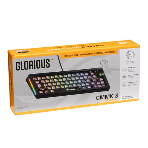 Glorious GMMK 3 65% Barebones RGB Wired Gaming Keyboard - Black — vista 4