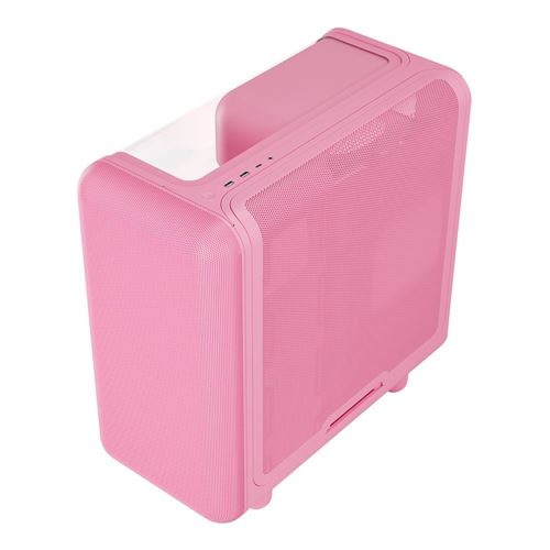 HYTE X50 Tempered Glass ATX Mid-Tower Computer Case - Pink — vista 4