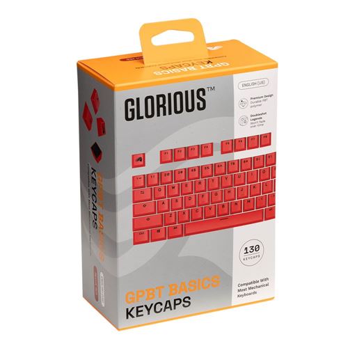 Glorious GPBT Basics Keycaps - Revive Red — vista 4