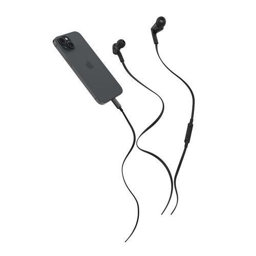 Belkin SoundForm USB-C Wired Earbuds - Black — vista 4