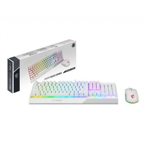 MSI Vigor GK30 Gaming Mouse and Keyboard Combo - White — vista 4