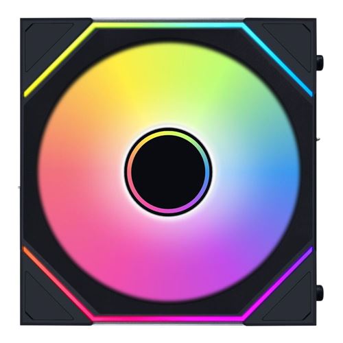 Lian Li UNI FAN SL-INF FLEX Reverse Blade 120mm Fluid Dynamic Case Fan - Black (3 Pack) — vista 4