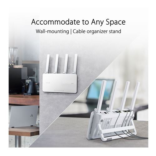 ASUS ExpertWiFi EBR63 - AX3000 WiFi 6 Dual-Band Gigabit Wireless Router with AiMesh Suppor — vista 4
