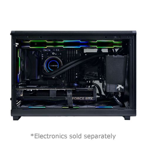 Lian Li A3 microATX Mini Tower Computer Case - Wooden Black — vista 4