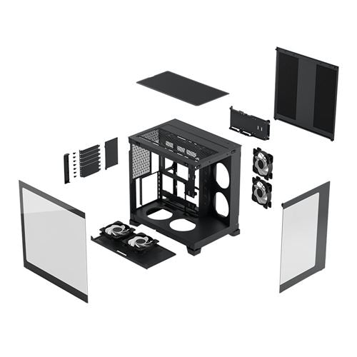 Fractal Design Pop 2 Vision RGB Tempered Glass ATX Mid-Tower Computer Case - Black — vista 4