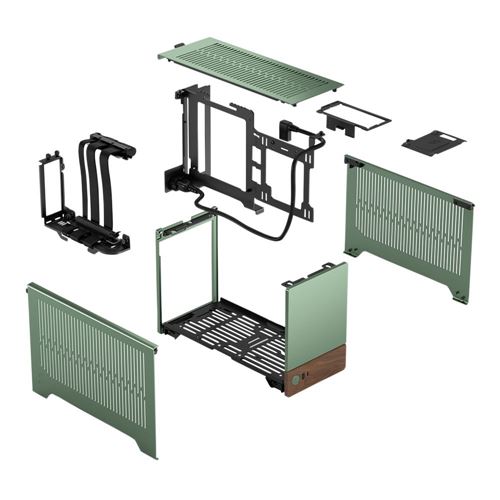 Fractal Design Terra Mini-ITX Mini Tower Computer Case - Jade — vista 4