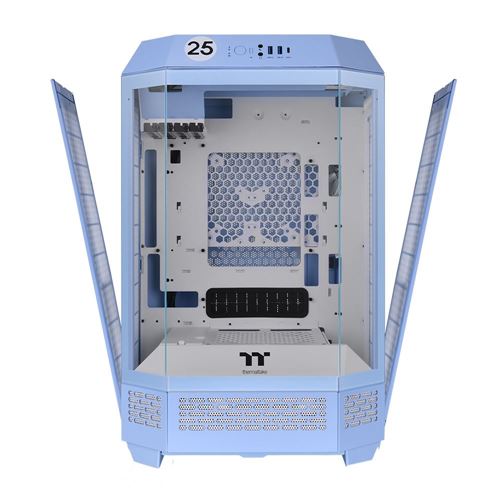 Thermaltake Tower 300 Tempered Glass microATX Mid-Tower Computer Case - Hydrangea Blue — vista 4