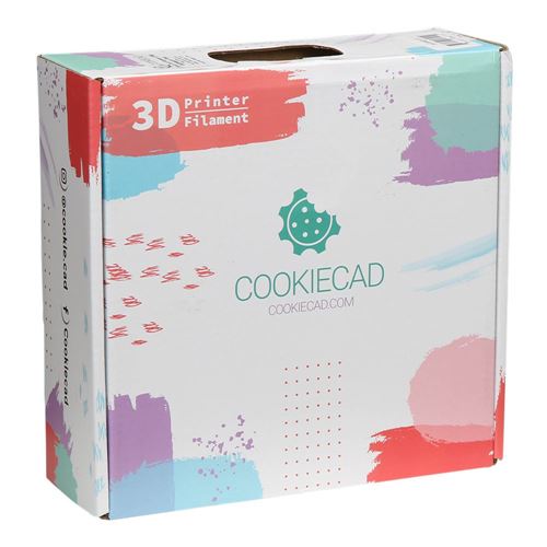 Cookiecad 1.75mm PLA 3D Printer Filament 1.0 kg (2.2 lbs.) Spool - Bubblegum
 Dimensional  — vista 5