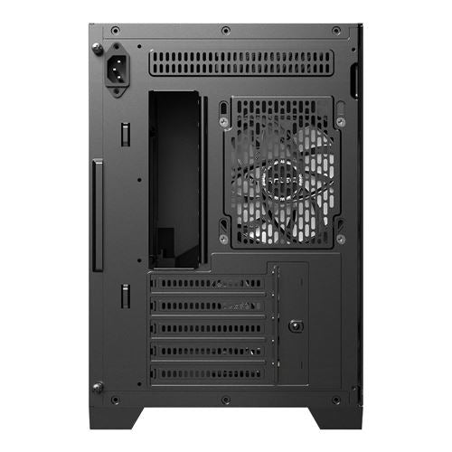 Antec FLUX M Tempered Glass microATX Mini Tower Computer Case - Black — vista 5