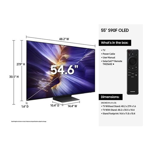 Samsung OLED S90F 55" Class (54.6" Diag.) 4K Ultra HD Smart LED TV — vista 5