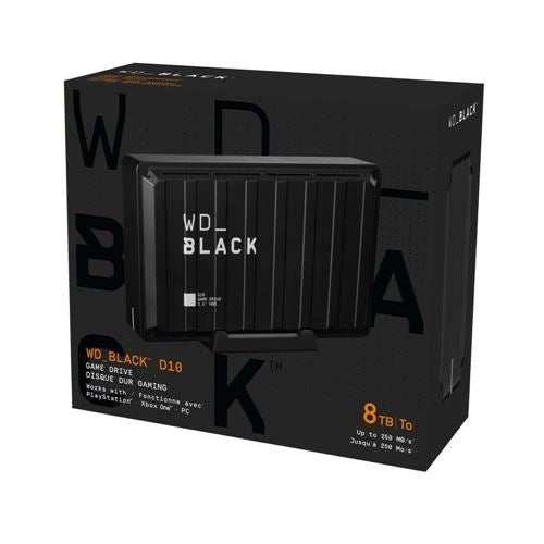 WD BLACK D10 Game Drive 8TB USB 3.2 (Gen 1 Type-A) 3.5" Hard Drive - Black — vista 5