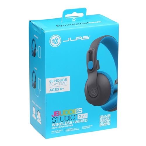 JLab JBuddies Studio 2 Kids Wireless Bluetooth Headphones - Blue — vista 5
