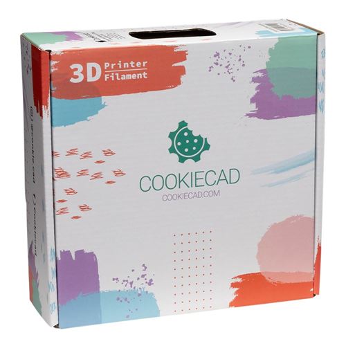 Cookiecad 1.75mm PLA 3D Printer Filament Single Color 1.0 kg (2.2 lbs.) Spool - Green Appl — vista 5