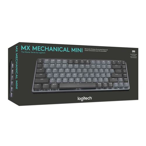 Logitech MX Mechanical Mini Illuminated Wireless Keyboard - Graphite
 Tactile Switches — vista 5