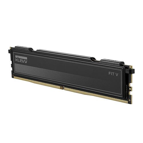 KLEVV FIT V 32GB (2 x 16GB) DDR5-6400 PC5-51200 CL30 Dual Channel Desktop Memory Kit 5AGU880-64B300L - Jet Black — detalle de