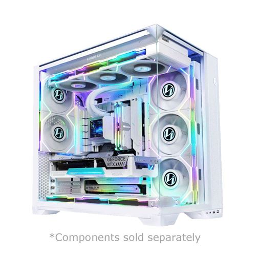 Lian Li O11 Vision Compact Tempered Glass ATX Mid-Tower Computer Case - White — vista 5