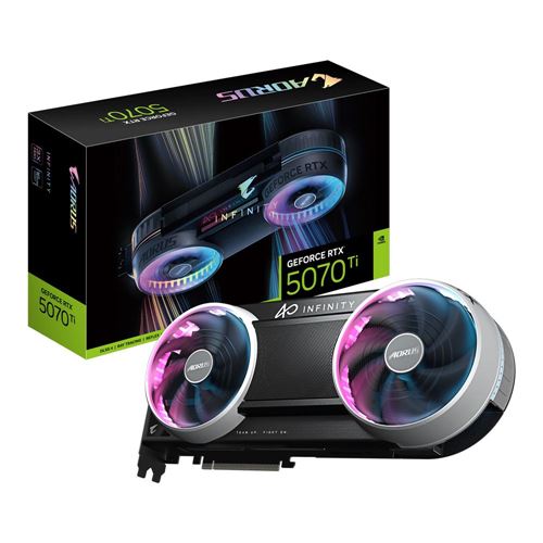 Gigabyte NVIDIA GeForce RTX 5070 Ti AORUS INFINITY OC Dual-Fan Graphics Card
 16GB GDDR7 M — vista 5