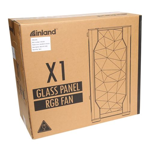 Inland X1 Tempered Glass ATX Mid-Tower Computer Case - Black — vista 5