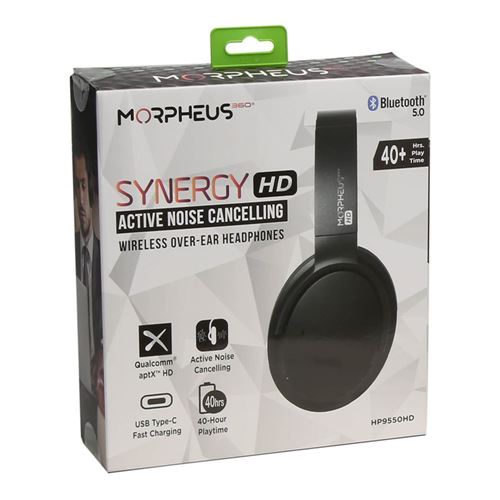 Morpheus 360 Synergy HP9550HD Active Noise Cancelling Bluetooth Wireless Over-Ear Headphon — vista 5