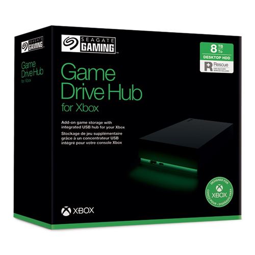 Seagate Game Drive Hub 8TB External Hard Drive Desktop HDD - USB 3.2 Gen 1 (STKW8000400)
  — vista 5