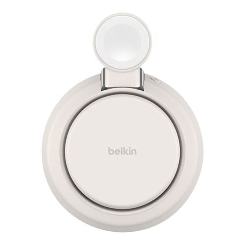 Belkin UltraCharge Pro 3-in-1 Magnetic Charging Dock with Qi2 25W -  Sand — vista 5