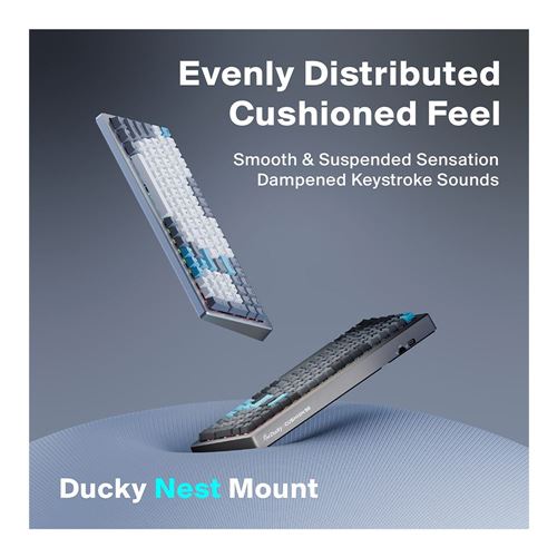 Ducky Cushion 98 Wireless Gaming Keyboard - Nickel — vista 5