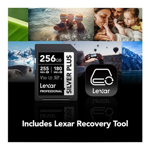 Lexar 256GB Professional SILVER PLUS UHS-I SDXC Class 10 U3 V30 Flash Memory Card — vista 5