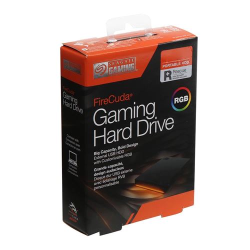 Seagate 2TB FireCuda Gaming Hard Drive External Hard Drive - USB 3.2 Gen 1, RGB LED lighti — vista 5