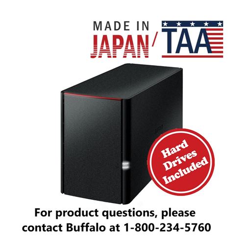 BUFFALO LinkStation SoHo 220 Personal Cloud Office Dual Bay NAS - 8TB (2x 4TB) HDD Include — vista 5