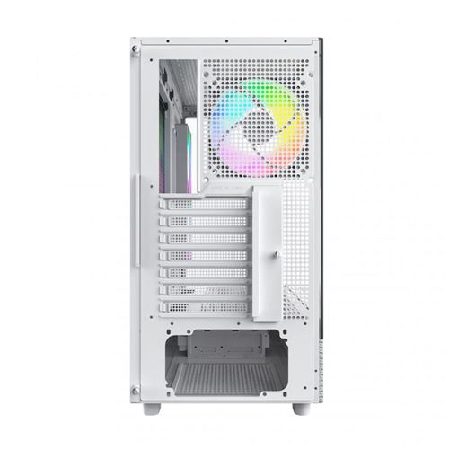 Montech XR Tempered Glass ATX Mid-Tower Computer Case - White — vista 5