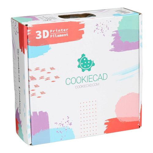 Cookiecad 1.75mm PLA 3D Printer Filament Single Color 1.0 kg (2.2 lbs.) Spool - Mint Green — vista 5