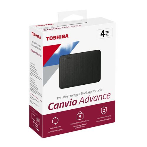 Toshiba Canvio Advance 4TB USB 3.1 (Gen 1 Type-A) 2.5" Portable External Hard Drive - Blac — vista 5