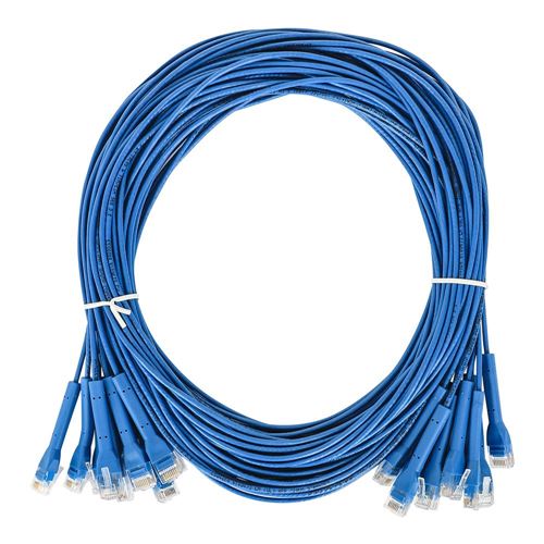 Intellinet Cat6 Stranded U/UTP FlexiBoot Slim Network Ethernet Cable 10ft. 10-Pack-Blue — vista 5