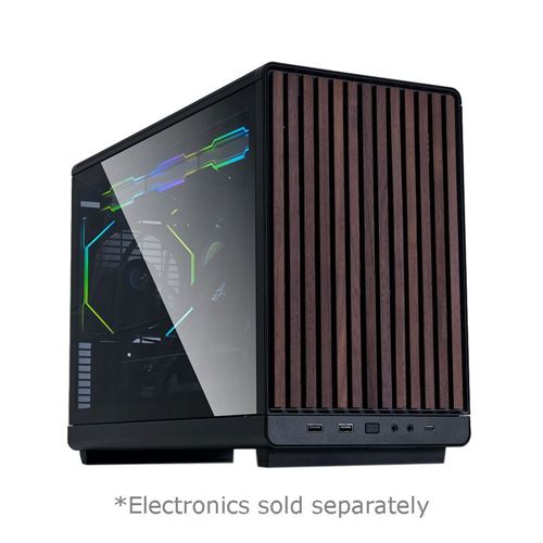 Lian Li A3 microATX Mini Tower Computer Case - Wooden Black — vista 5