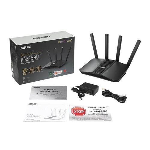 ASUS RT-BE58U BE3600 Dual Band WiFi 7 AiMesh Extendable Router — vista 5