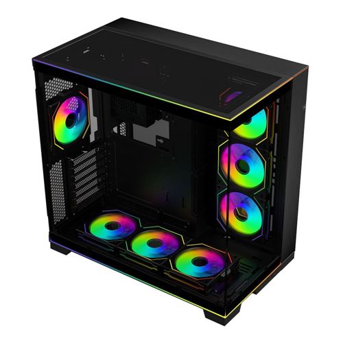 Lian Li O11 DYNAMIC EVO RGB SL Infinity Tempered Glass ATX Mid-Tower Computer Case - Black — vista 5