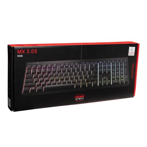 Cherry Xtrfy MX 2.0S Full Size Gaming Wired Mechanical Keyboard (Black) - MX2A Blue Switch — vista 5