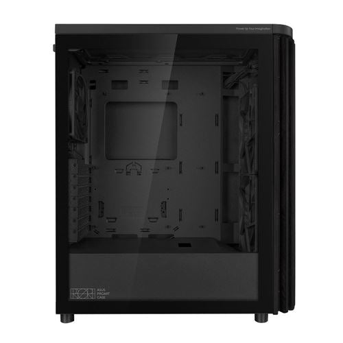 ASUS ProArt PA401 Wood Edition Tempered Glass ATX Mid-Tower Computer Case - Black — vista 5