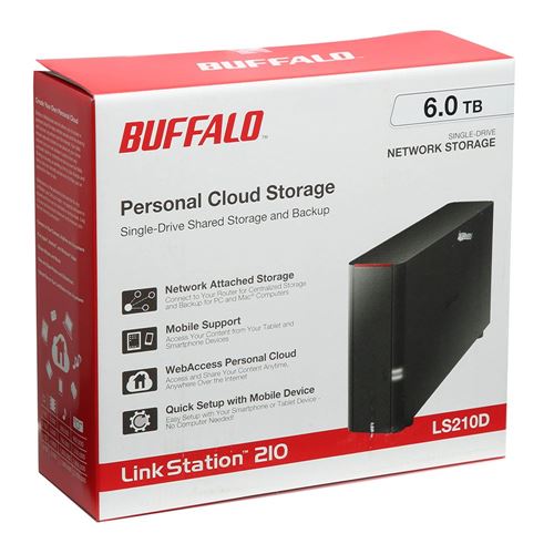BUFFALO LinkStation 210 Personal Single Bay Cloud Network Storage NAS - 6TB (1x 6TB) HDD I — vista 5