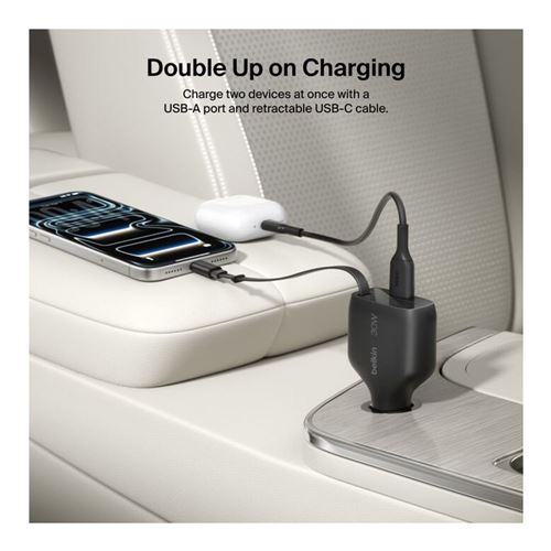 Belkin 30W CAR RETRACTABLE C/A — vista 5