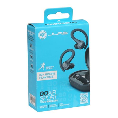 JLab Go Air Sport True Wireless Bluetooth Workout Earbuds - Black
 C3 Clear Calling;  Secu — vista 5