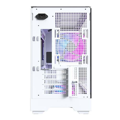 Montech KING 15 PRO Tempered Glass microATX Mid-Tower Computer Case - White — vista 5