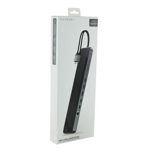 Satechi Dual Dock Stand - Docking Station with NVMe SSD Enclosure — vista 5