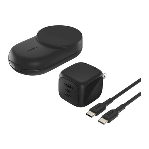 Belkin 3-in-1 Foldable Magnetic Charger with Qi2 25W - Black — vista 5