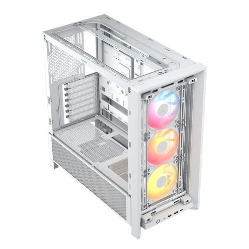 Corsair FRAME 4000D RS ARGB Modular Tempered Glass ATX Mid-Tower Computer Case - White — vista 5
