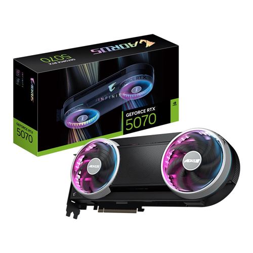 Gigabyte NVIDIA GeForce RTX 5070 AORUS INFINITY OC Dual-Fan Graphics Card
 12GB GDDR7 Memo — vista 5