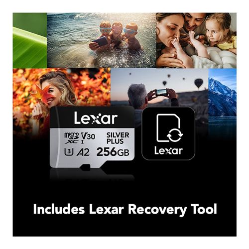 Lexar 256GB Professional SILVER PLUS UHS-I microSDXC Class 10 U3 V30 Flash Memory Card wit — vista 5