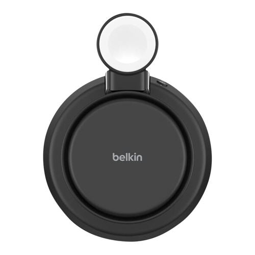 Belkin UltraCharge Pro 3-in-1 Magnetic Charging Dock with Qi2 25W - Charcoal — vista 5